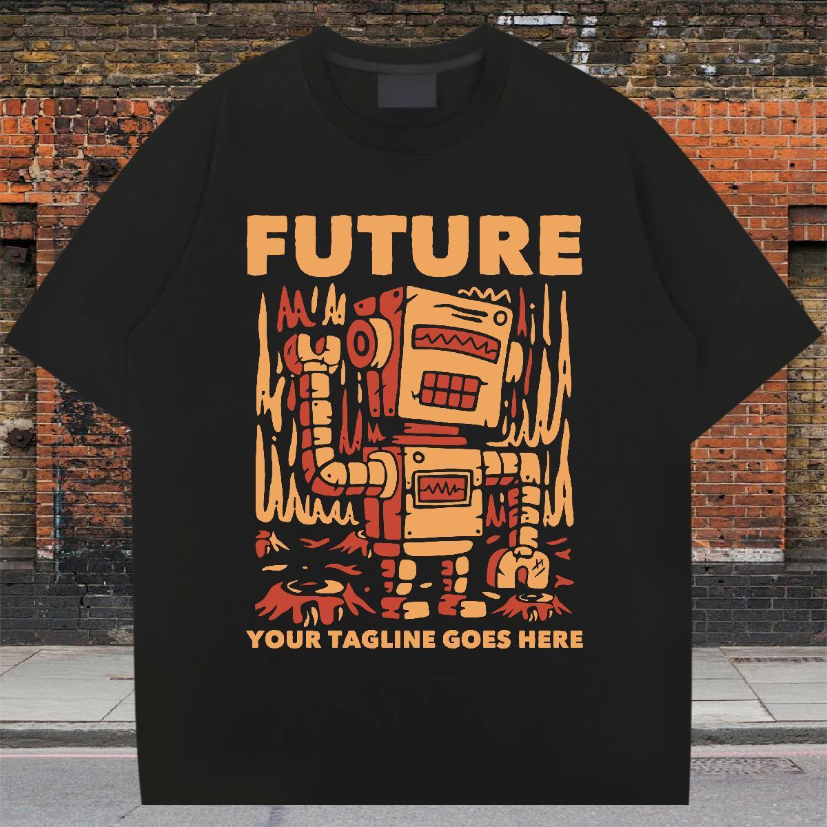Loose Fit Tshirt for Man Woman Street Casual 230g 100% Cotton Custom Big Size O Neck Short Sleeves letter T-Shirts New Tees