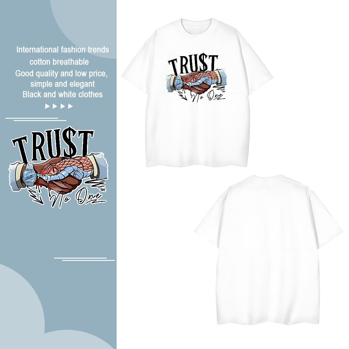 Brand friendship Mens T Shirts Home Outdoor Tshirt for Man Woman 100% Cotton 230g New Round Neck Short Sleeve Cartoon Printing L-4XL Tees Shirts