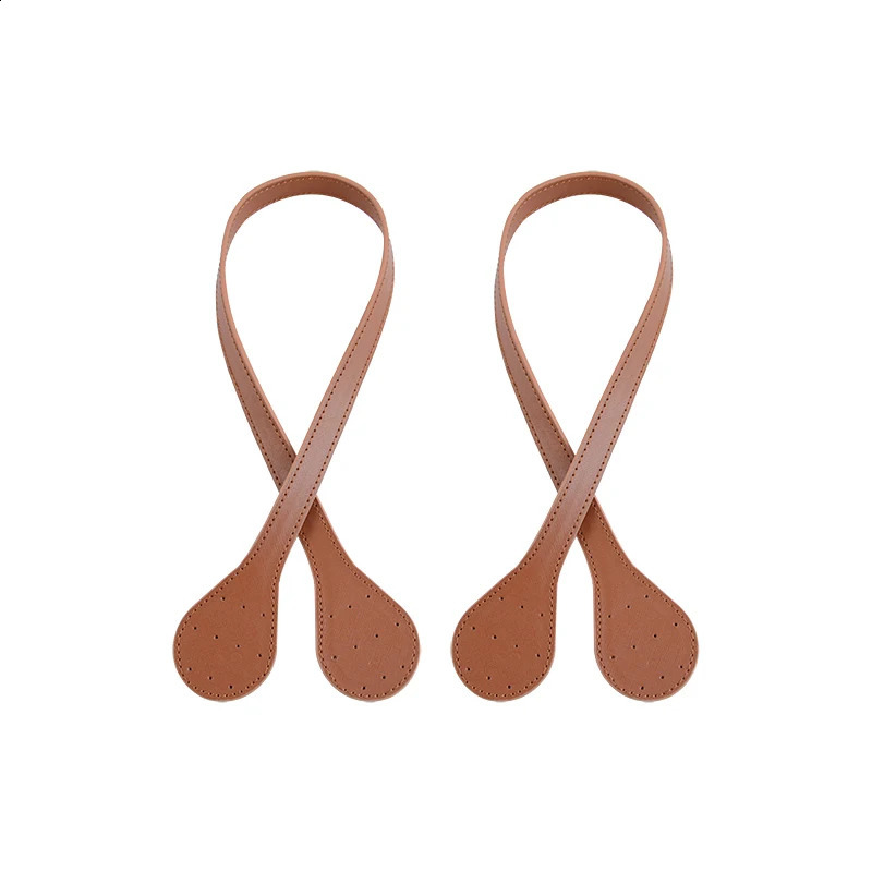pair of long bag straps for DIY handbags PU leather straps hand sewn used for womens bag accessories 240821