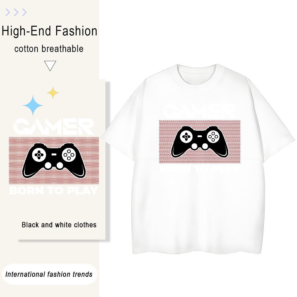 Free Shipping Women Tshirts 230g Pure Cotton games Sport Woman T Shirts Crew Neck Breathable DIY Printed Tops Shirt