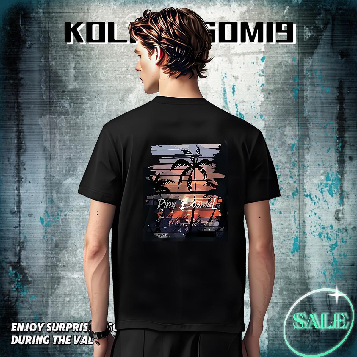 Classic Tshirt for Man Woman Casual Daily Wear 230g Pure Cotton Custom Anime Breathable Crew Neck scenery Man T Shirts Classic Casual Tees Shirts