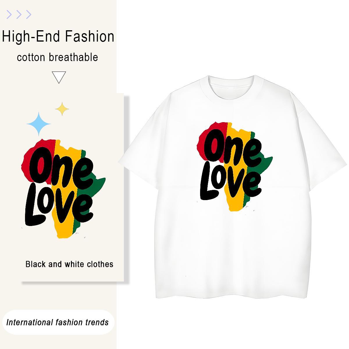 5A Women Tshirts 100% Cotton 230g letter Daily Outfit Womens T Shirts Breathable Crew Neck Anime Print Tops Shirt