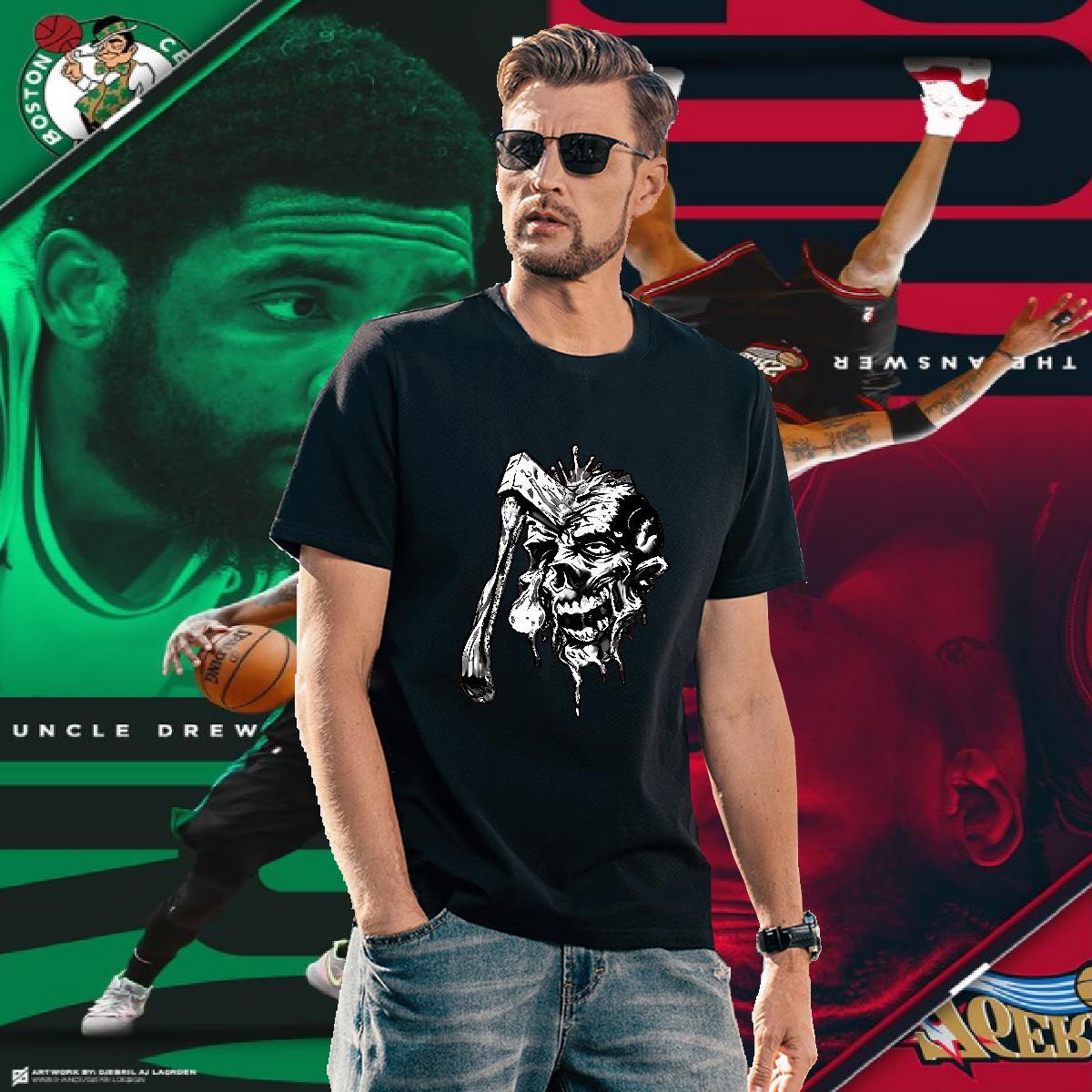 Designer Fashion Tshirts 230g Cotton Street wear Hip Hop skull Pure Cotton Mens T Shirts High Quality Anime Print Wear