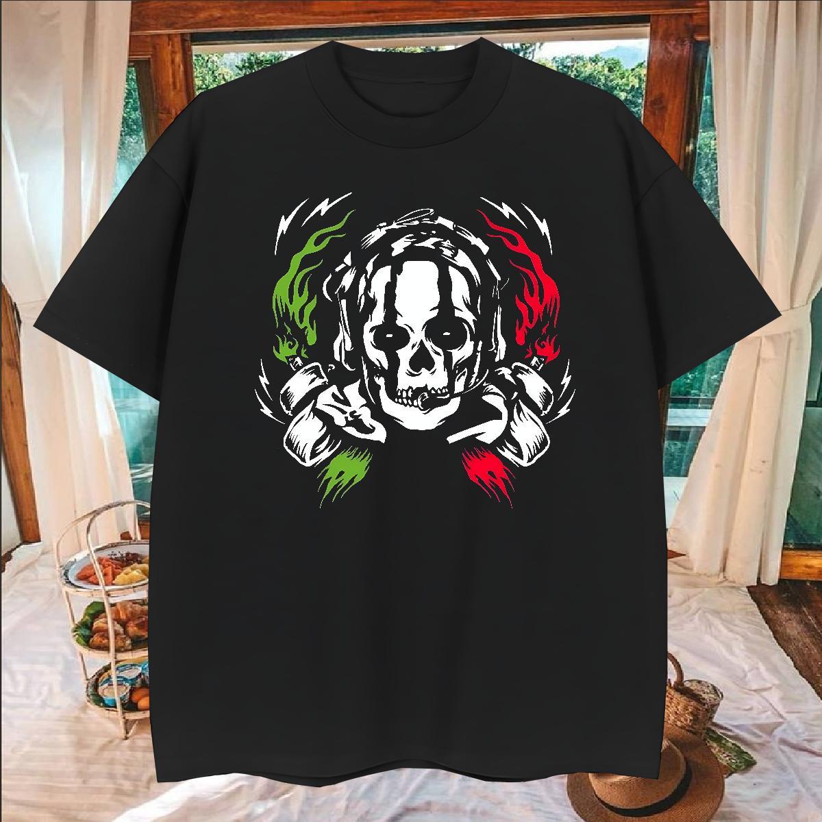Fashion Casual scary Tshirt for Man Woman 230g Cotton T shirt Custom Cartoon Outdoor Breathable Short Sleeve Loose Tees