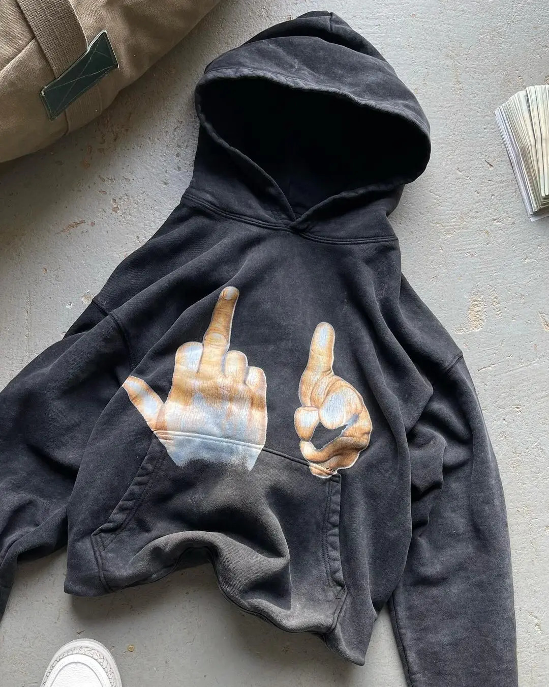 Haruku GreatDays F You Hoodie Oversized Streetwear Tops Sweatshirt Y2k Clothes Gothic Grunge Hoodies Women Men Clothing 240822