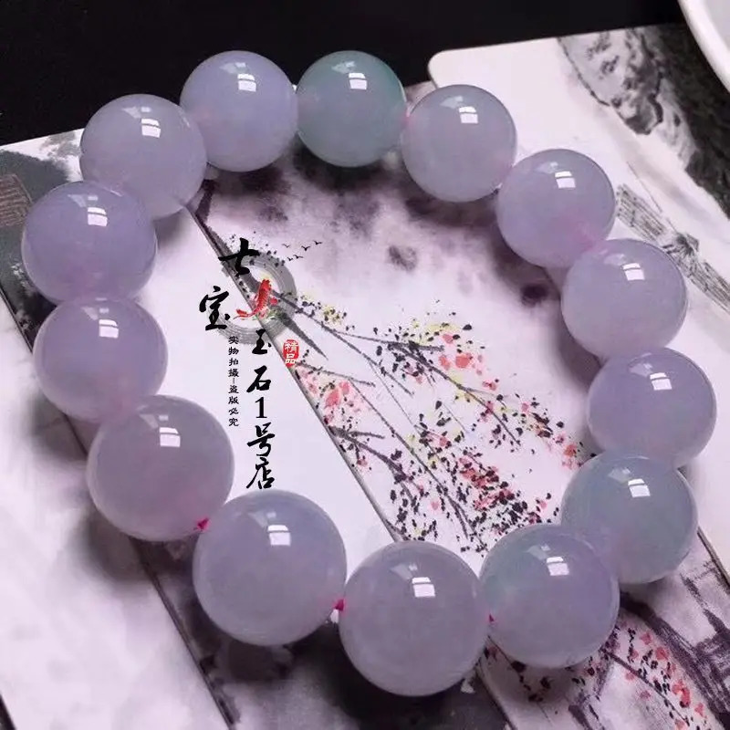 Purple Jade Bracelet Women Fine Jewelry Genuine Natural Myanmar Jadeite High Ice Grade A Burma Jades Bangle Bracelets Violets 240813