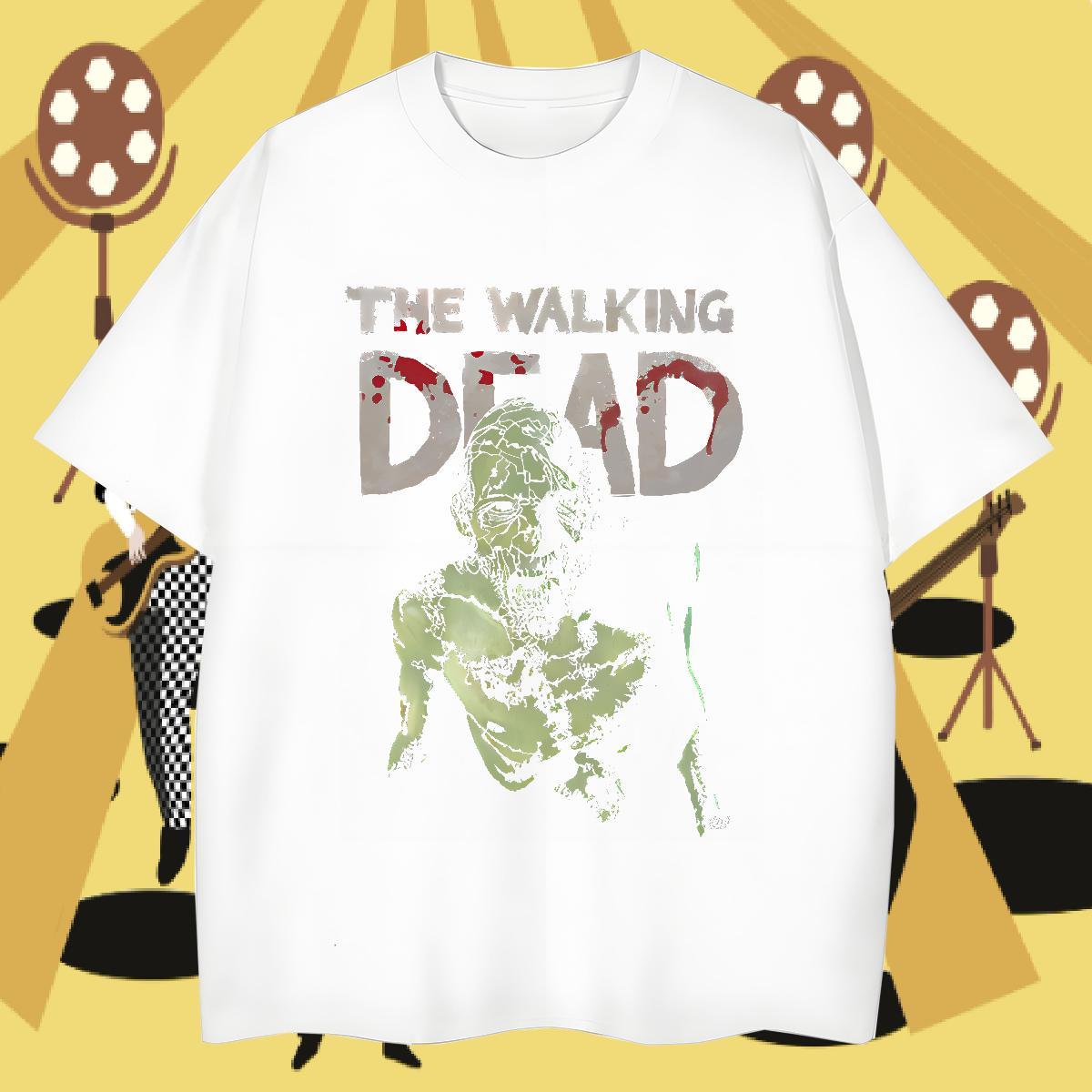 New Designer skull Men Tees 230g 100% Cotton Man T Shirts Custom Printing Casual Daily Wear Crew Neck Cool Tops Shirt