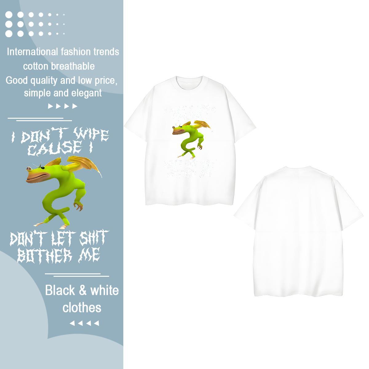TOP Quality T Shirts Women Crew Neck Breathable 100% Cotton 230g Couples T Shirts Plus Size Custom frog Sport Loose fit Wear