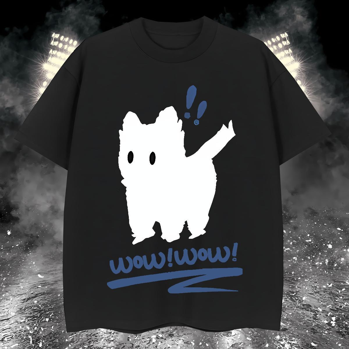 Free Shipping T-Shirts for Men dog Short Sleeve O-Neck Hip Hop Custom Print Oversized 230g 100% Cotton Tshirt for Man Woman 2024 Tshirts