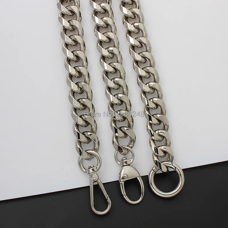 1-5pcs silver 19mm thick aluminum chain lightweight bag with bag accessories DIY handle easy to match accessories handbag 240821