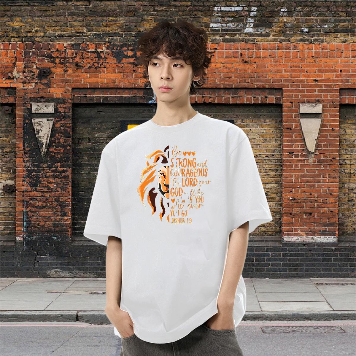Loose Men Tees Hip Hop 230g Pure Cotton Custom Print Oversized Breathable Crew Neck letter Men T Shirts Factory Direct Top Tees