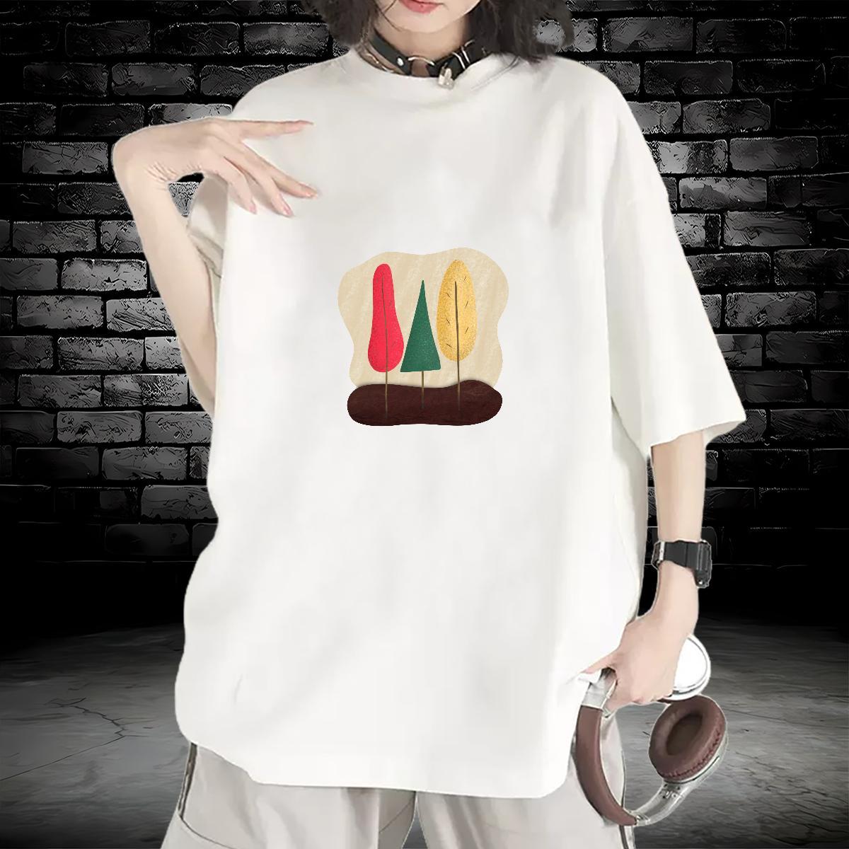 Designer Nice Women Tshirts 100% Cotton 230g icon Street Wear T shirt Short Sleeve O-Neck Custom Print Plus Size Tees Shirts