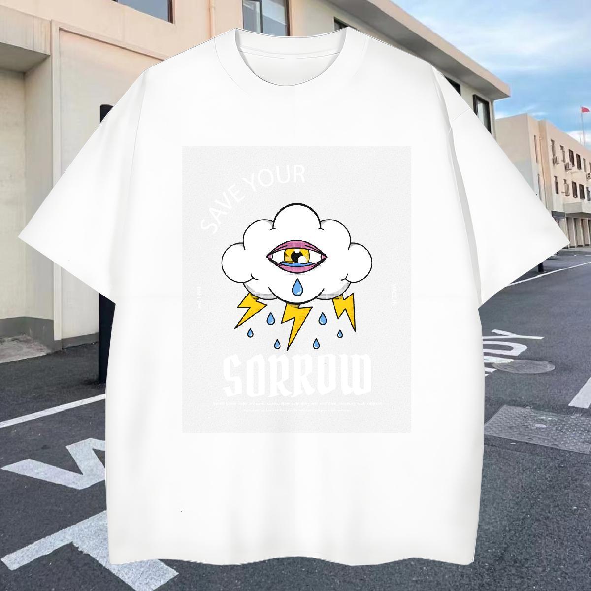 Designer Men Tees Sports Casual 230g 100% Cotton Plus Size Custom Short Sleeve O-Neck watching Mens T Shirts 2024 DIY Clothes
