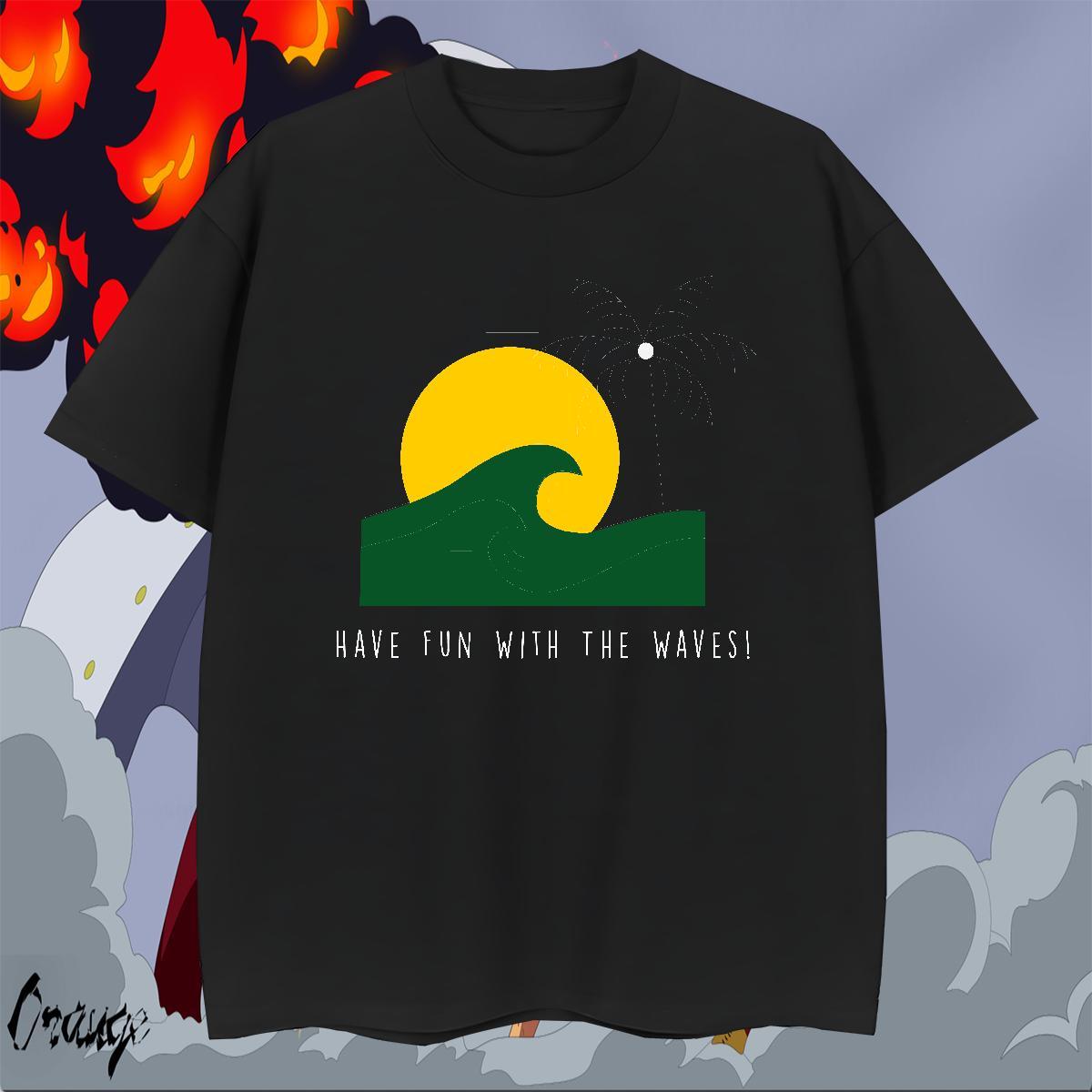Wholesale Tshirts Casual Beach 230g Cotton Oversized Pure Cotton sea T-Shirts for Men Fashion New Tees Shirts