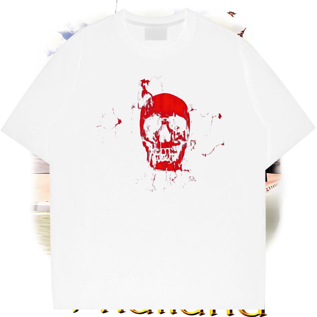 Fashion Design Tshirt for Man Woman 100% Cotton 230g Outdoor skull Breathable Short Sleeve T-Shirts for Men Classic Oversized Wear