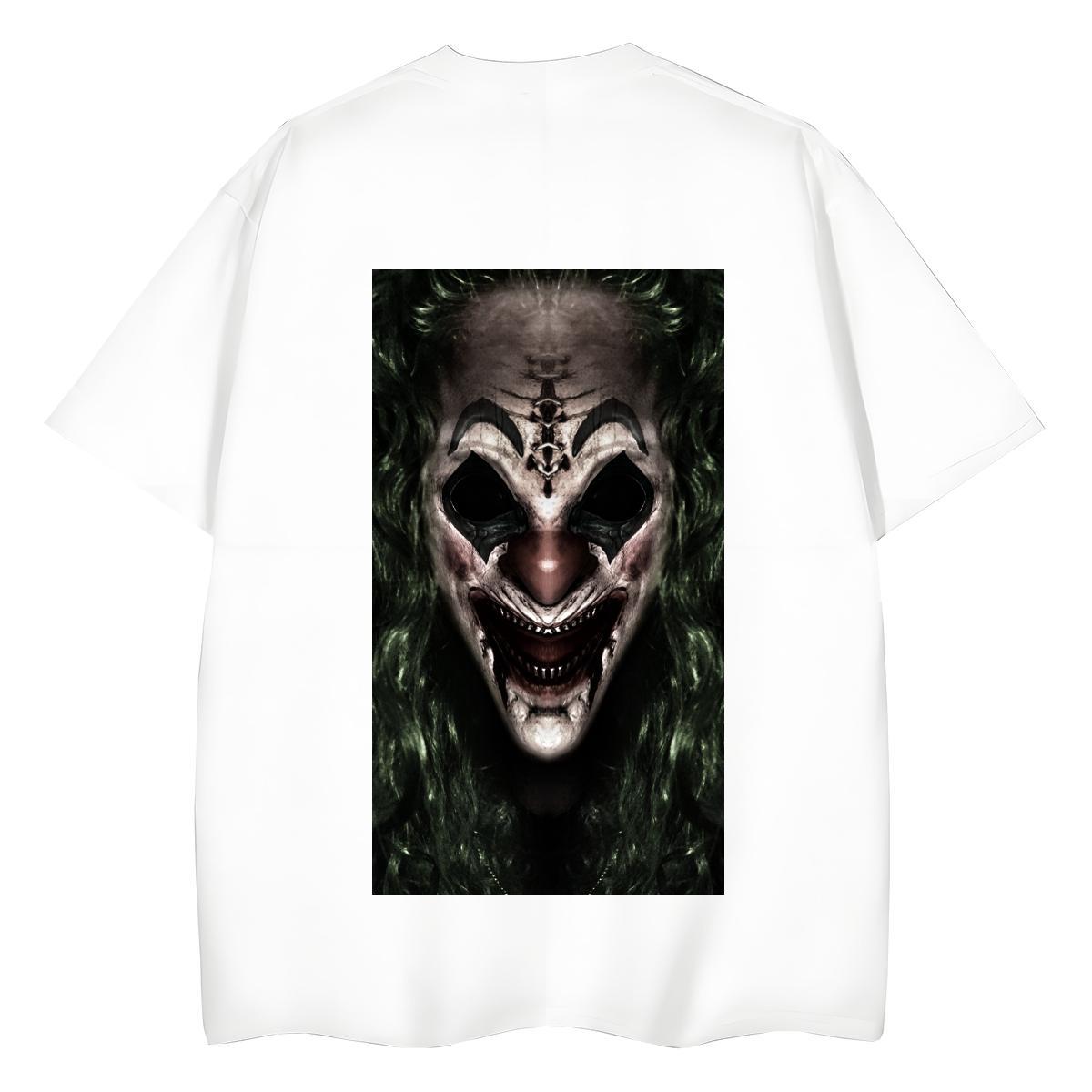 DIY T shirt 100% Cotton 230g Short sleeve Soft High Street Hip Hop skull Women Tshirts Lady DIY Anime Printed Wear