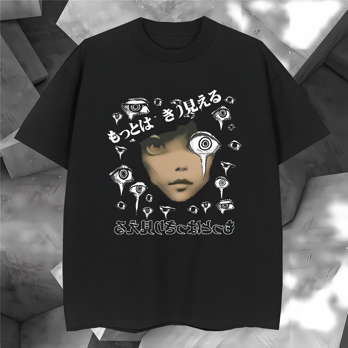 Popular girl face T shirt Daily Outfit Men Tshirts 230g 100% Cotton Fashion Design O-Neck Short Sleeve Graphic Polos