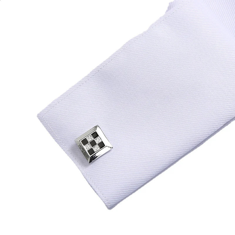 Quality Mens Dress Shirts French Cuff Long Sleeved Business Casual Slim Fit Solid Color French Cufflinks Shirts Tuxedo Shirt 240822