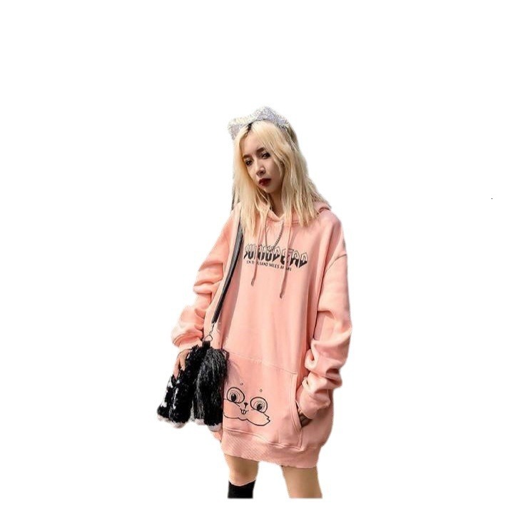 Autumn winter cute couple outfit Instagram super hot rabbit ear plush thick hooded hoodie for men and women CEC jacket dongdumaoyi