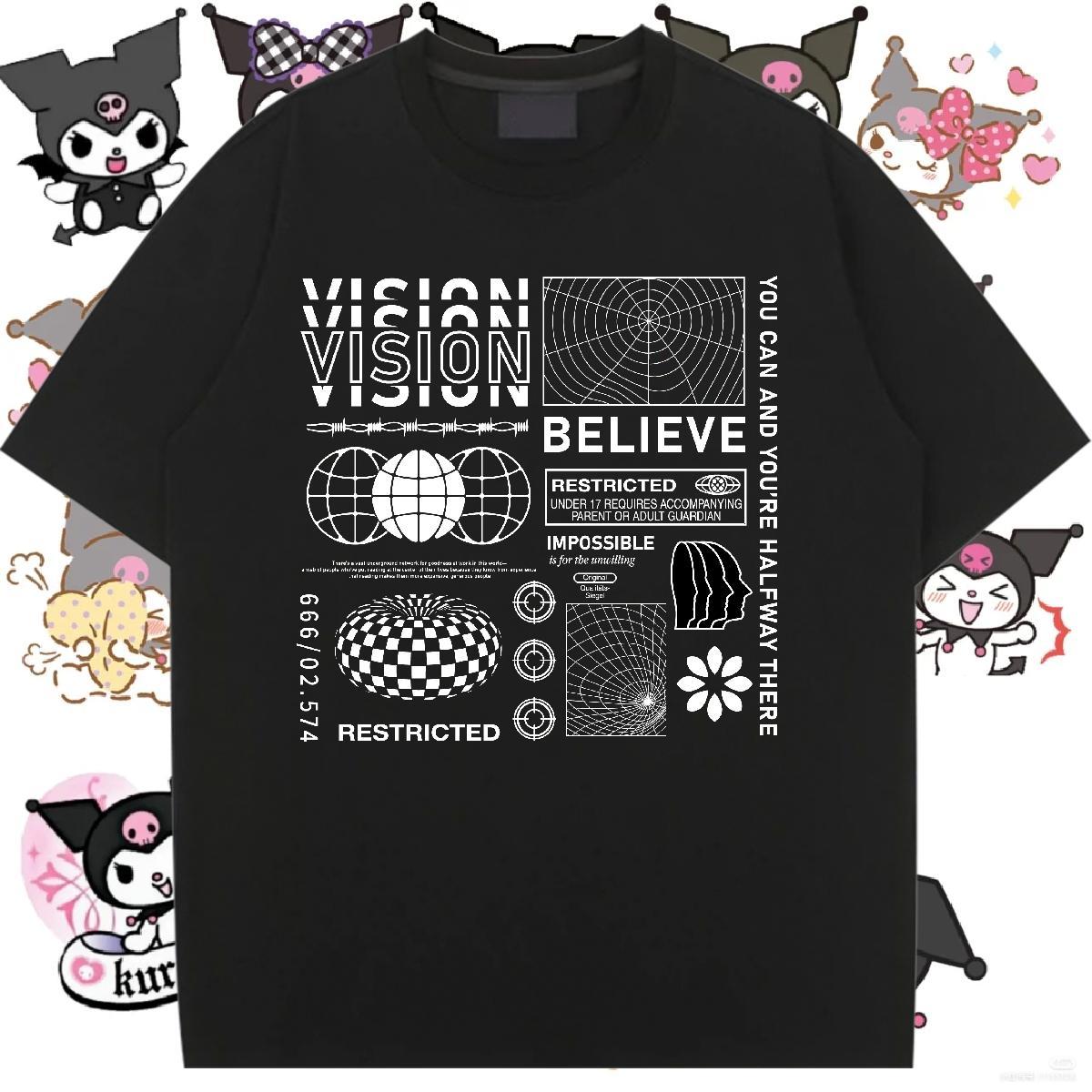 Wholesale Unisex Tshirts 230g Cotton letter Street Casual Womens T Shirts Breathable Soft Custom Cartoon Tops Shirt