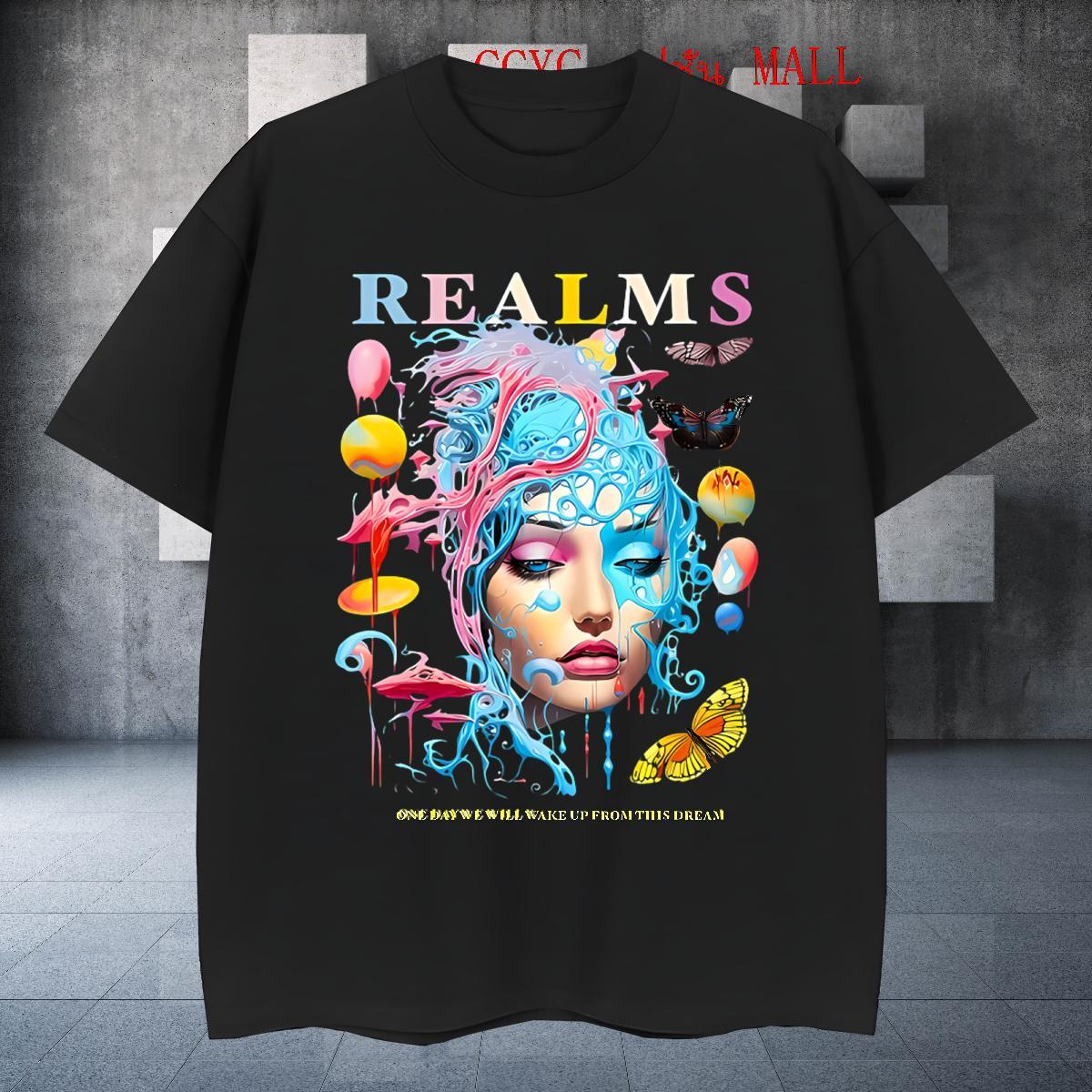 Loose Fit women Men T Shirts Beach Men Clothes T-Shirt 230g Pure Cotton Free Shipping O-Neck Short Sleeve Custom Cartoon Tshirts