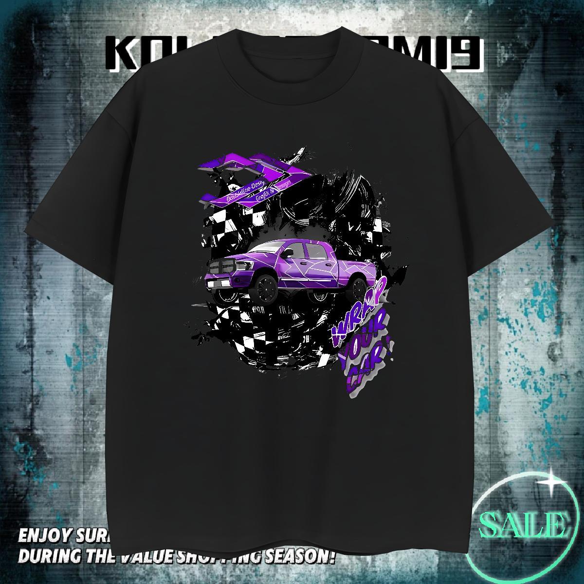 Brand Men Tops Tees Summer Casual 100% Cotton 230g Oversized Breathable Soft car T Shirts Men Wholesale Tops Shirt