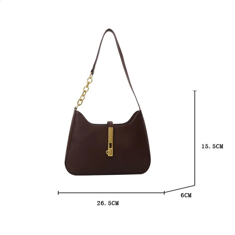 Top Quality y Purses and Handbags er Leather Shoulder Crossbody Bags for Women Dual Straps Underarm Sac A Main 240822