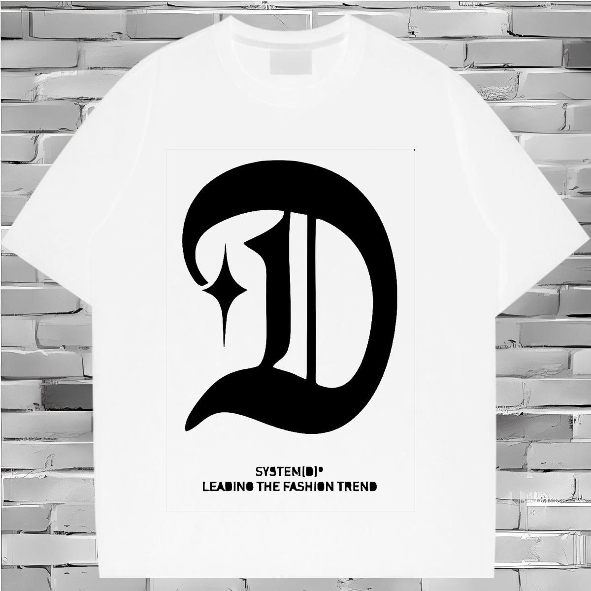 Comfortable Lady T shirt 230g Cotton letter Hip Hop T Shirts Women Short Sleeve O-Neck Cartoon Print Top Tees