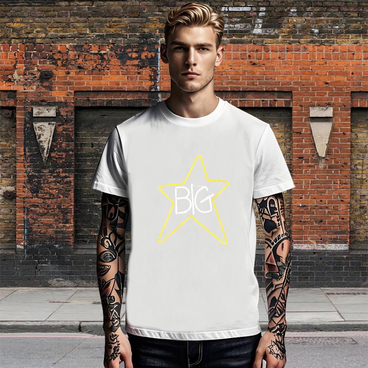 Wholesale Men Tops Tees Street 230g 100% Cotton DIY Printed O Neck Short Sleeves letter T shirt Classic Casual Wear