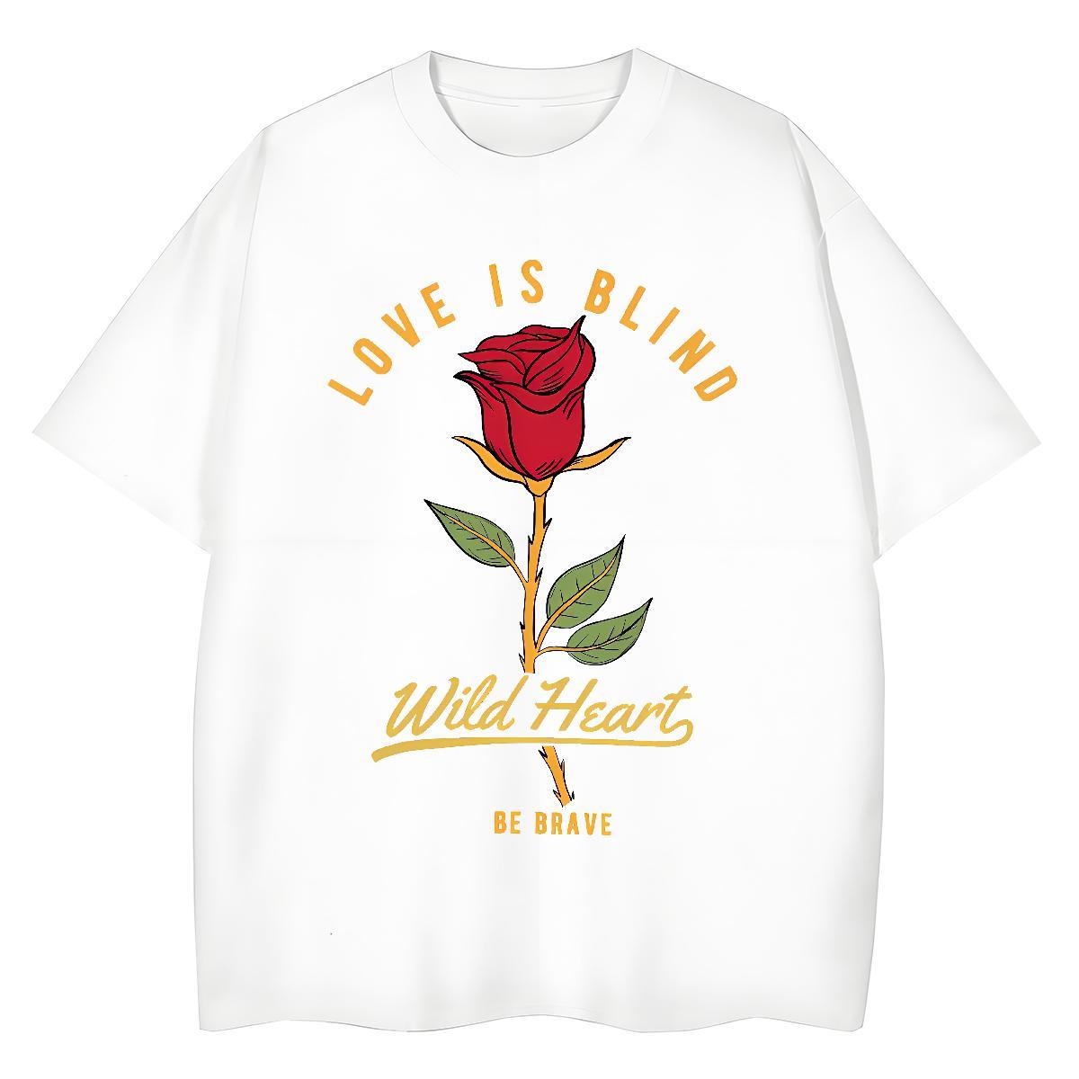 Classic Woman T Shirts Short Sleeve O-Neck 230g Cotton Womens Tshirts Black Oversized flower Casual Beach 5A Top Shirts