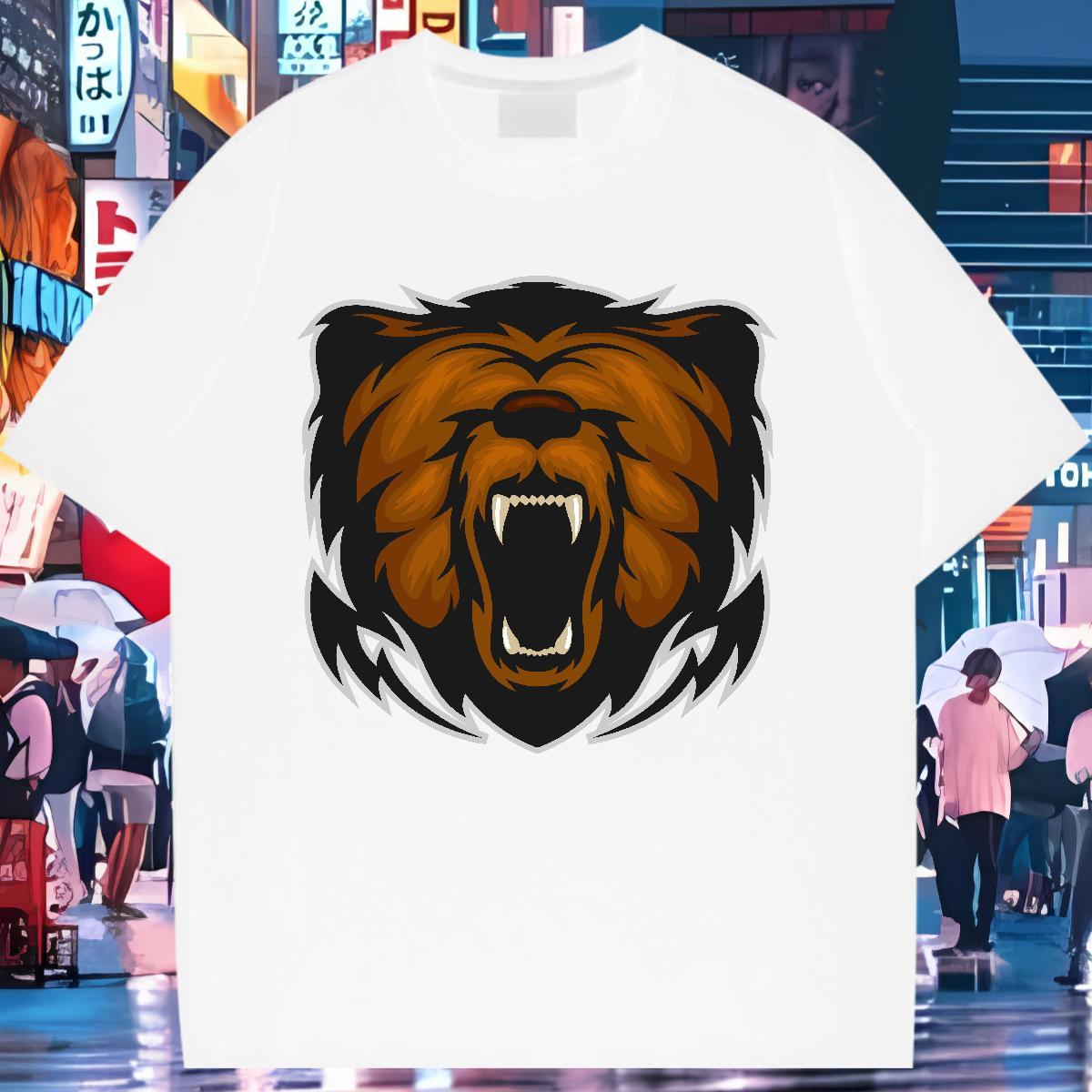 Designer T shirt Breathable Short Sleeve 230g Cotton Woman Tshirt Customized lion Casual Designer Nice Tops Shirt