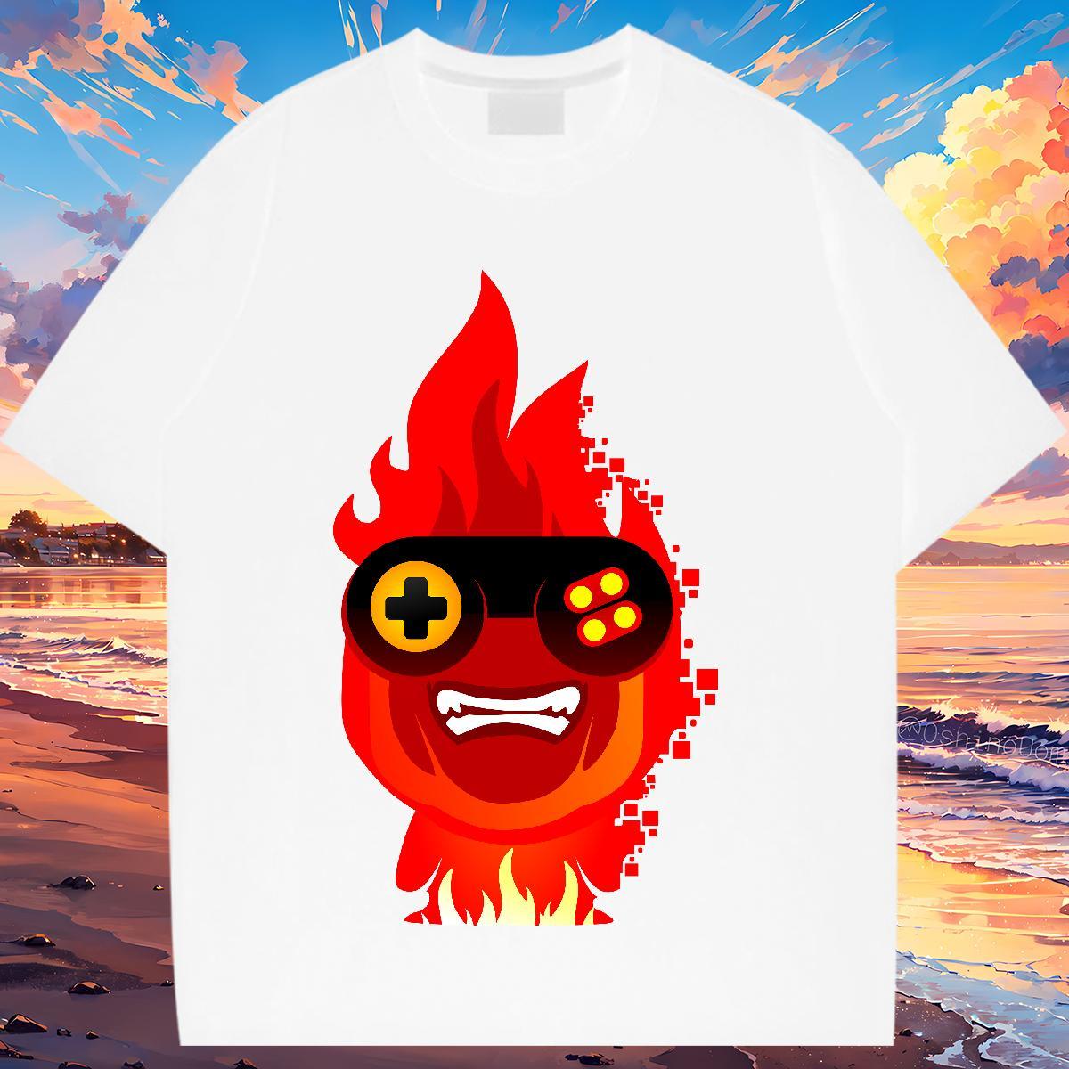 Brand T-Shirts Breathable Short Sleeve 100% Cotton 230g Womens Tshirts Cartoon Printing L-4XL ET Home Outdoor Free Shipping Top Tees