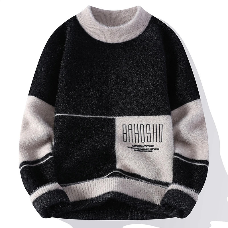 Arrival Winter Round Neck Mens High Quality Sweater Autumn Fashion Pullover Wool 240821