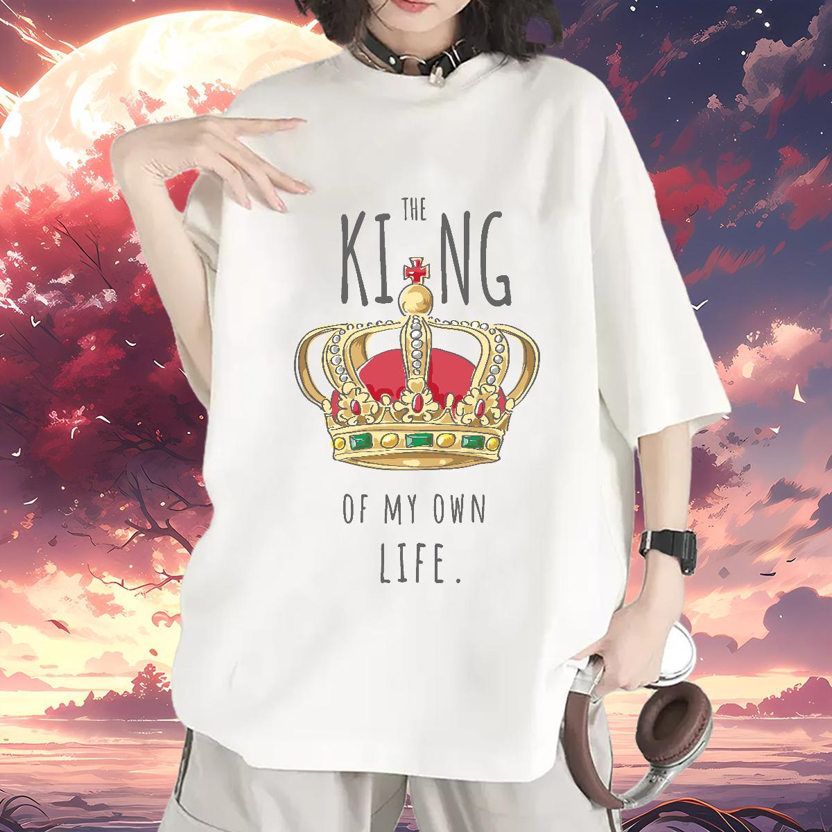 Lady Tshirt for Man Woman 100% Cotton 230g letter Casual Beach T-Shirts for Women Breathable Soft Custom Print Plus Size Clothings