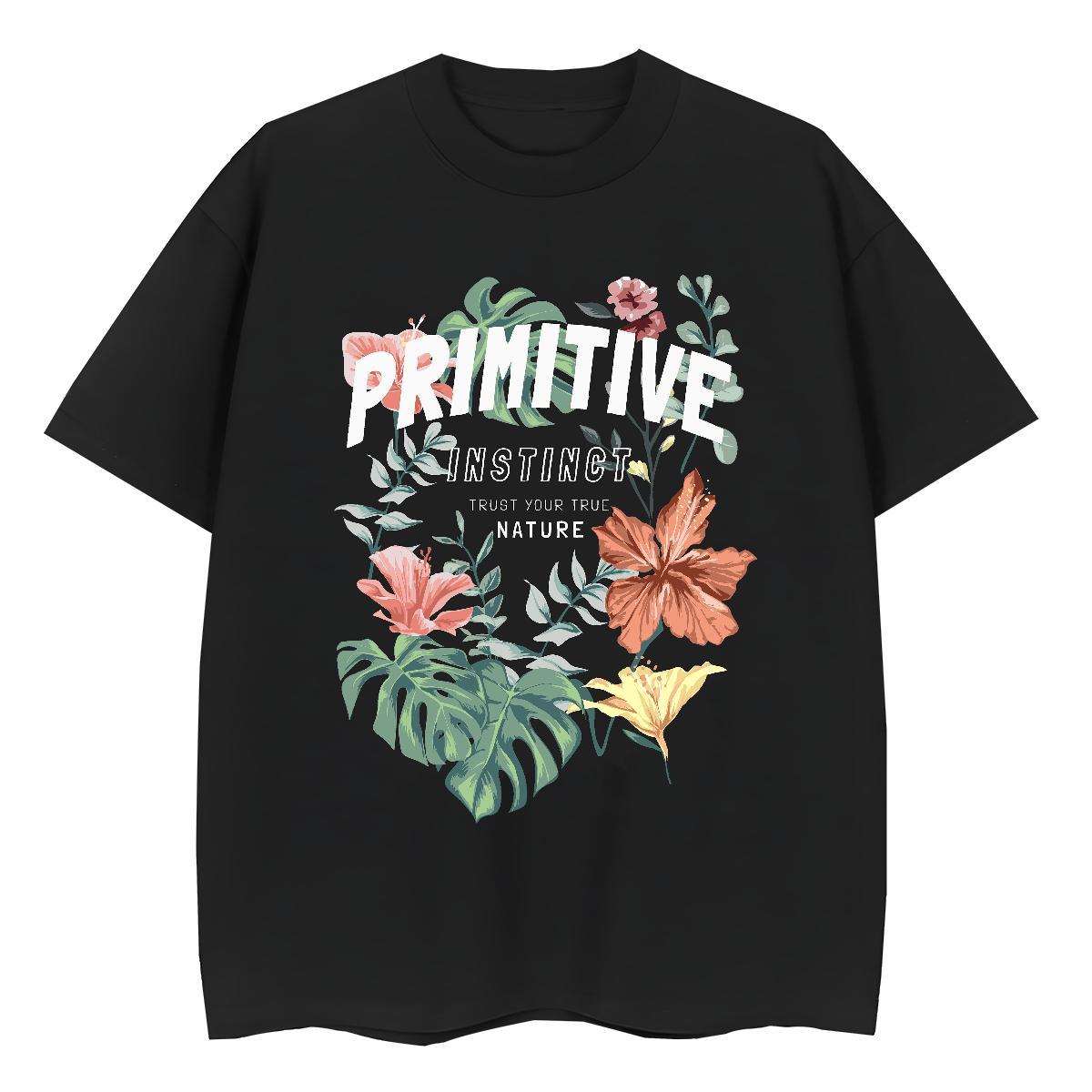 Fashion Casual T shirt Breathable Short Sleeve 230g Cotton Tshirt for Man Woman Oversized L-4XL flower Casual Sport Female Tee Shirt