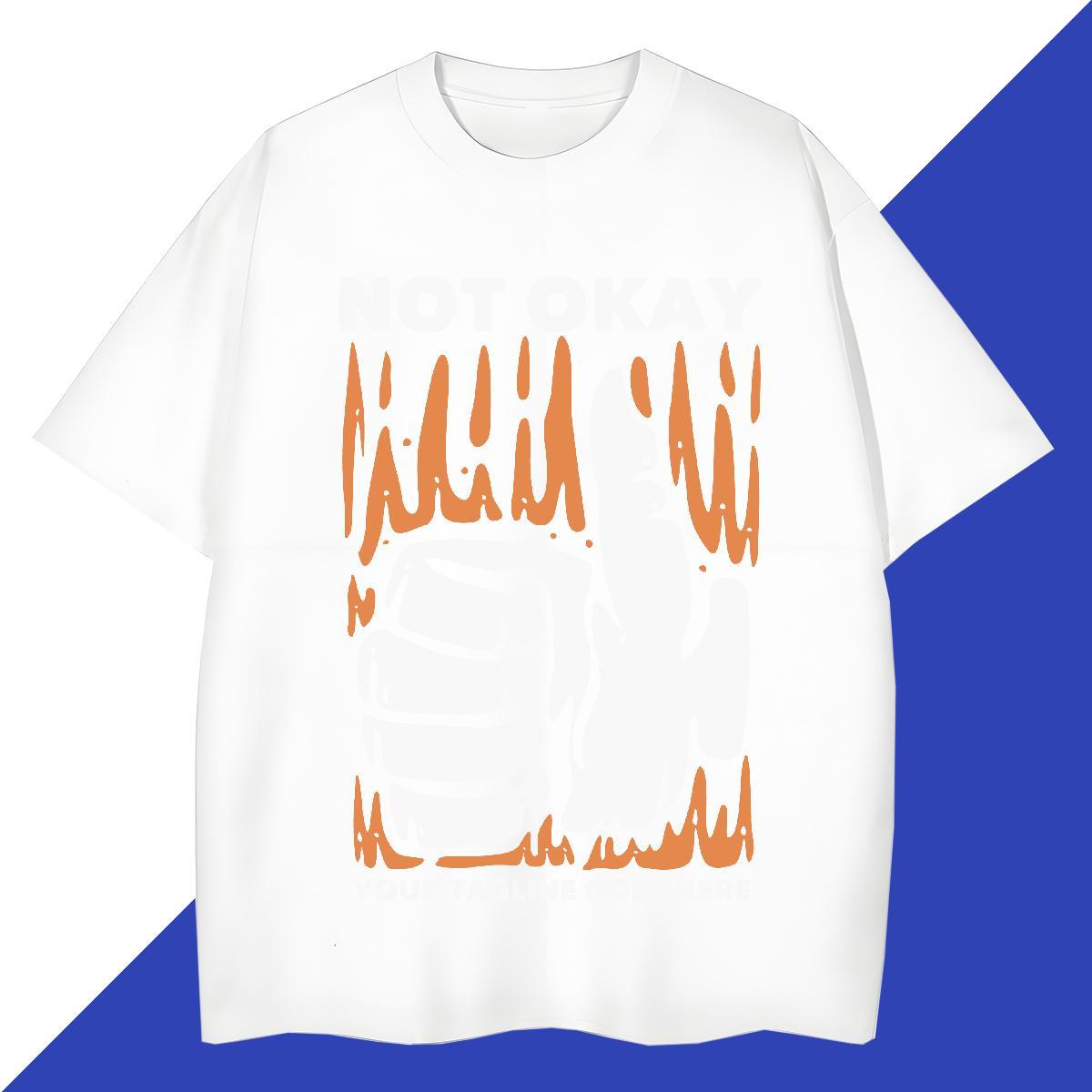 High Quality Men Tees Street Wear 100% Cotton 230g Customized Breathable hand T Shirt For Man Fashion Casual Top Tees