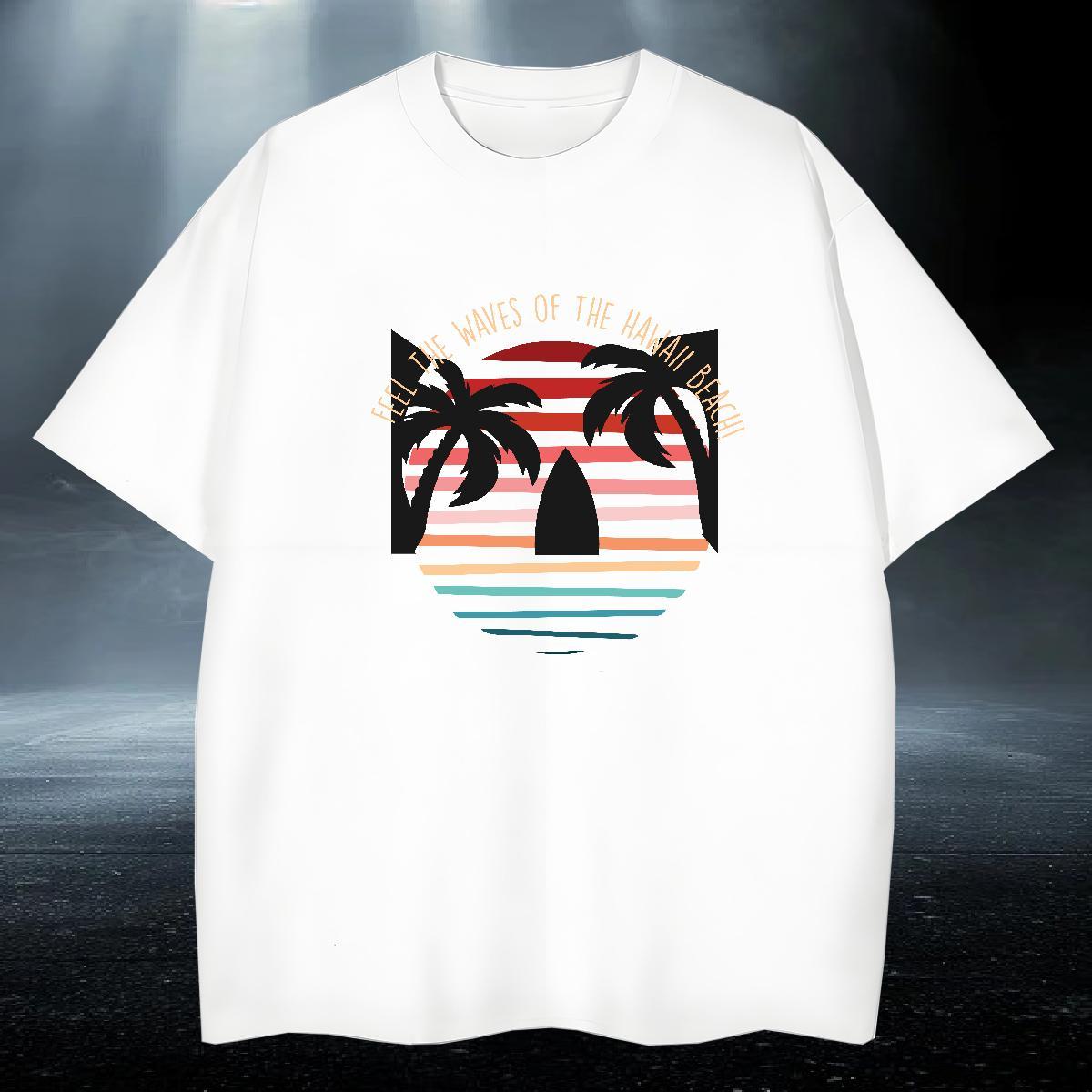 Cool Design Men Tees Casual Daily Wear 230g Cotton Black Oversized Breathable Crew Neck beach Men T Shirts New Arrival Top Tees