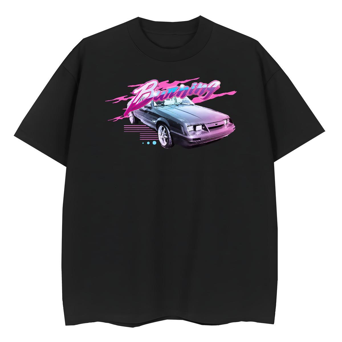 2024 T shirt 230g 100% Cotton Short Sleeve O-Neck Sport car Women Tshirts Lady Custom Cartoon Tops Shirt