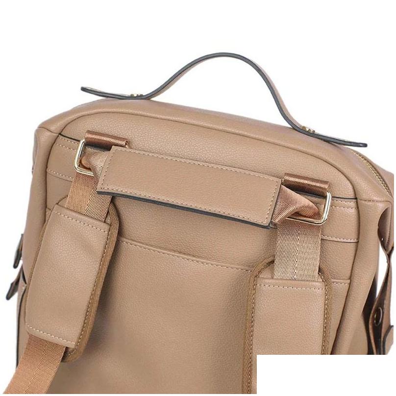 Diaper Bags Diaper Bags Multifunction Leather Large Capacity Baby For Care Changing Mom Outdoor Travel Maternity Backpack Drop Delivery Kids Dia Dhpqn