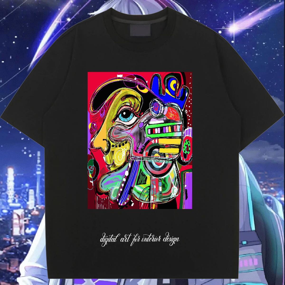 TOP Quality T Shirts Women Crew Neck Breathable 230g Pure Cotton Unisex Tshirts Anime Oversized ET Hip Hop Soft Tops