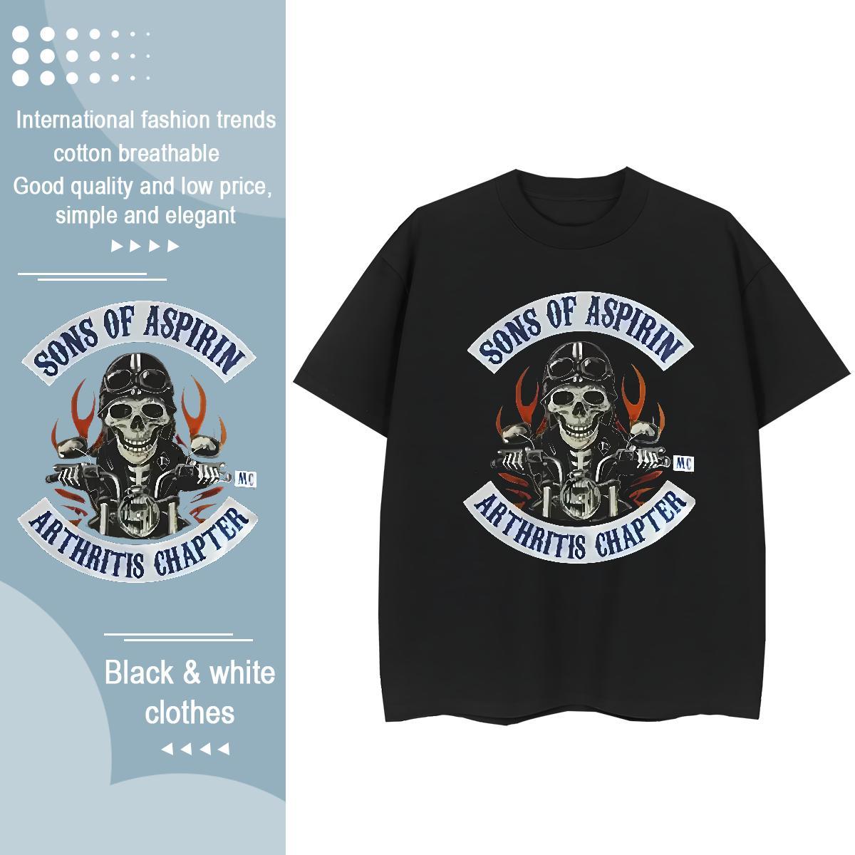 2024 T Shirt For Woman 100% Cotton 230g Breathable Crew Neck Sports Street Wear skull Tshirt for Man Woman Designer Cartoon Print Top Shirts
