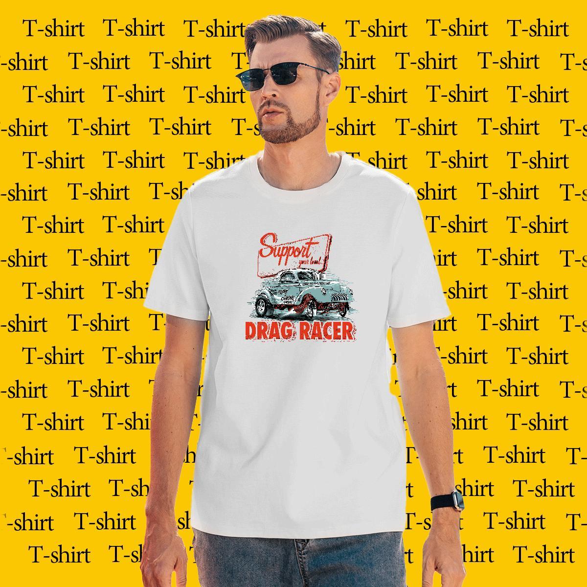 Wholesale Mens Tshirts Beach 230g Pure Cotton White Plus Size Crew Neck car Men T Shirts 2024 Top Tees
