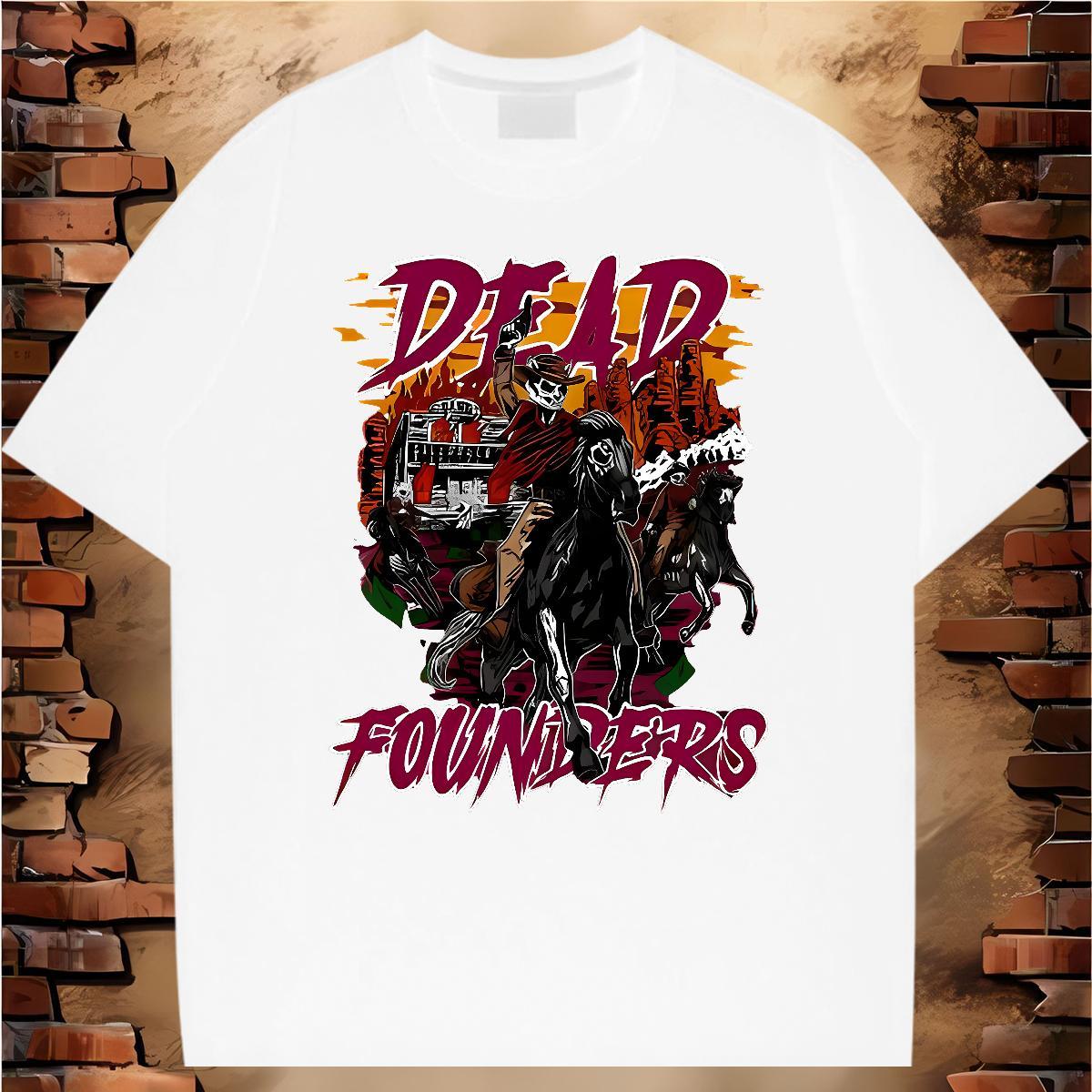 Cool Design horse riding T shirt Summer Casual Tshirt for Man Woman 230g 100% Cotton 2024 Summer Breathable Short Sleeve Custom Cartoon Tops Shirt