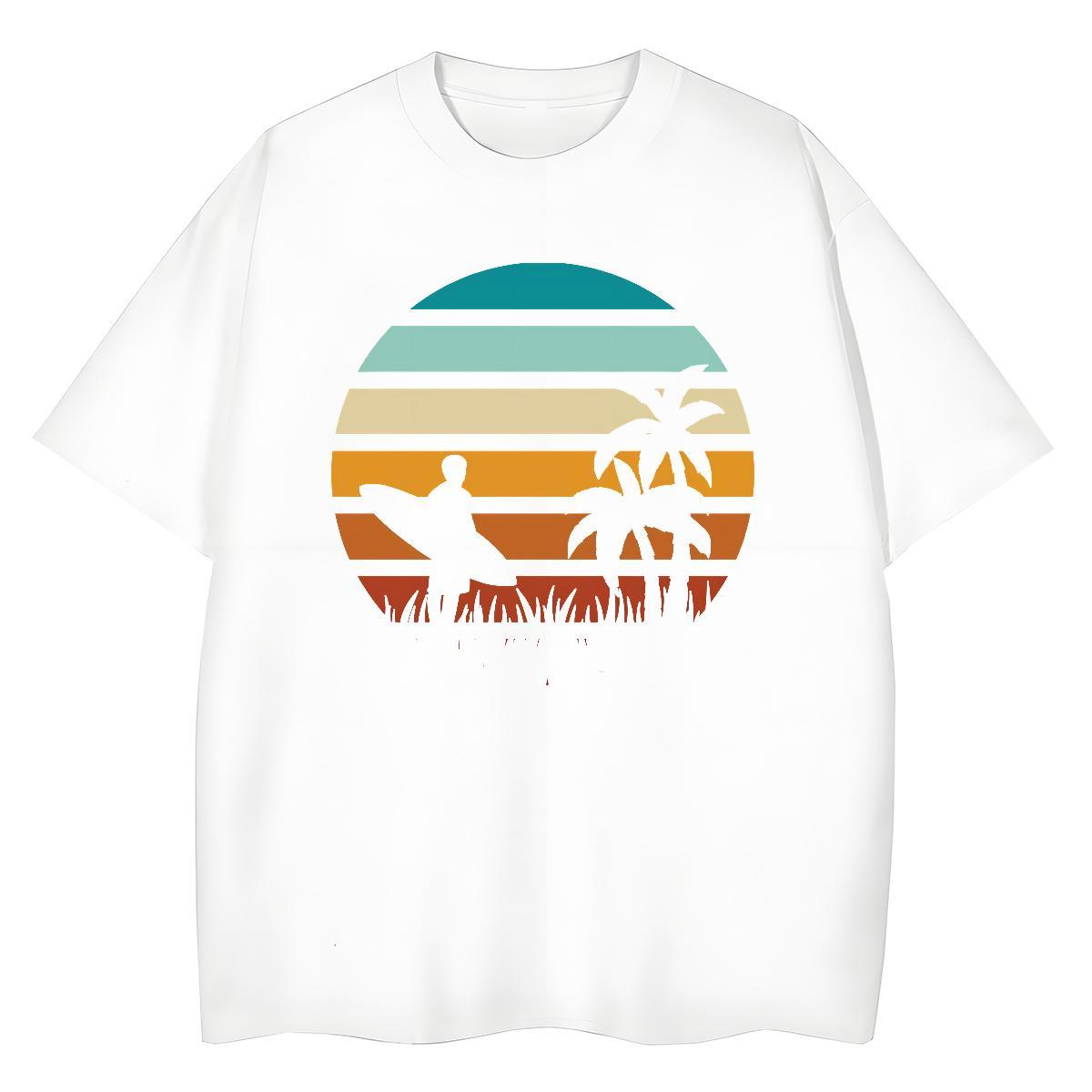 Fashion Woman T Shirts Short sleeve Soft 230g 100% Cotton Women Tees Custom Printed tree Street Comfortable Tops