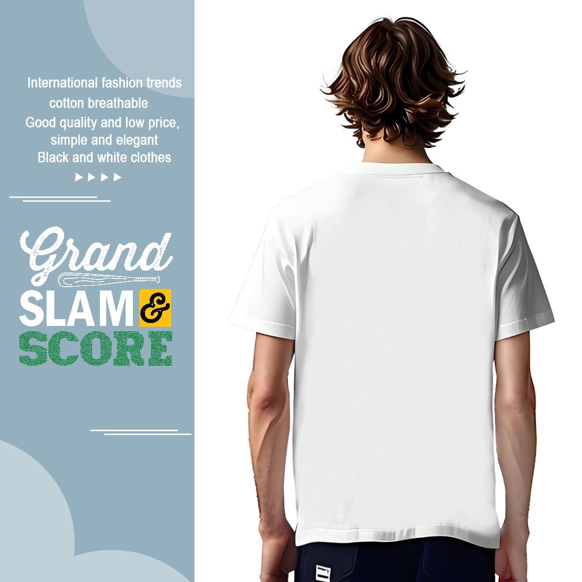 Free Shipping Grand Slam T Shirts Men Home Outdoor Men Tees 230g Pure Cotton Factory Direct Short Sleeve O-Neck Oversized 3XL 4XL Clothings
