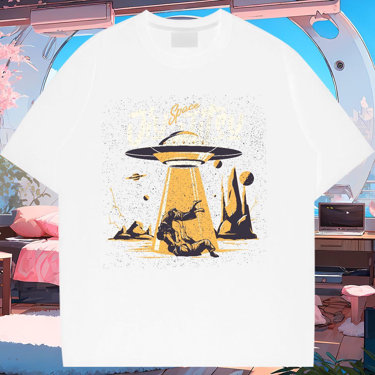2024 Designer T shirt O Neck Short Sleeves 230g Cotton Womens Tshirts Plus Size Custom ET Spring Summer High quality Tops