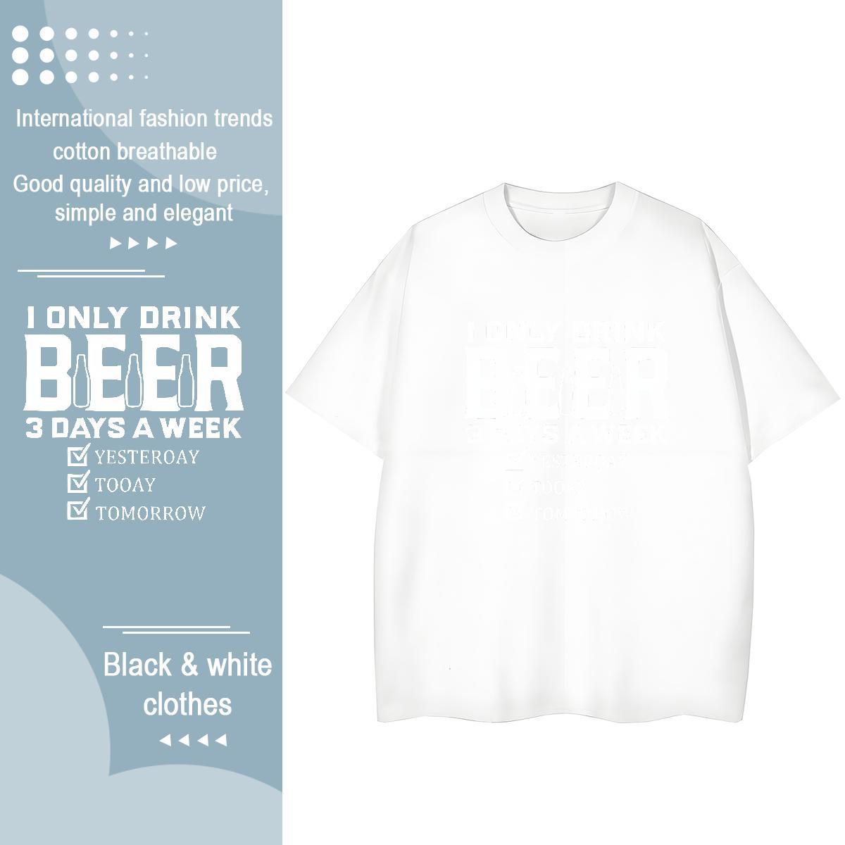 Comfortable Unisex Tshirts 230g Cotton letter Street Woman T Shirts Crew Neck Breathable Skull Tops Shirt