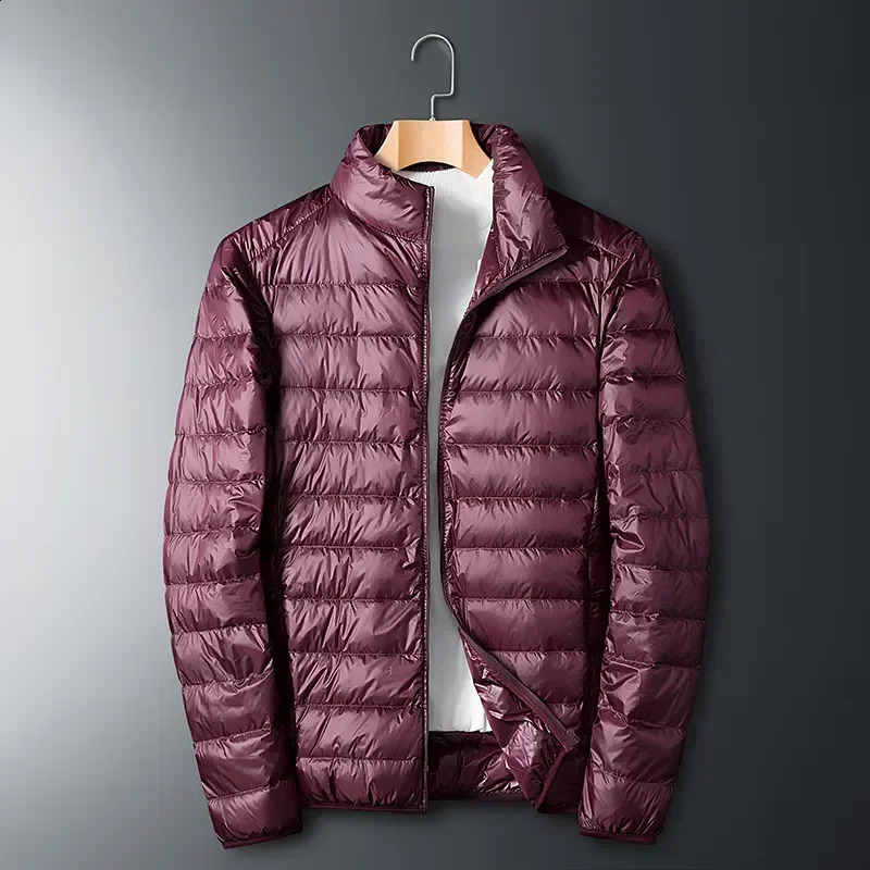 autumn winter ultra light white duck down jacket mens waterproof casual outdoor lightweight pad 240822