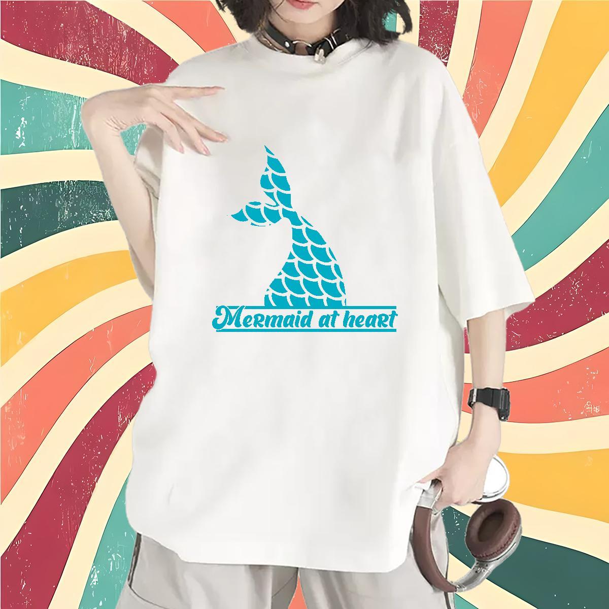 Custom T shirt Short sleeve Soft 100% Cotton 230g Unisex Tshirts Cartoon Anime Fishtail Sport Designer Tees Shirts