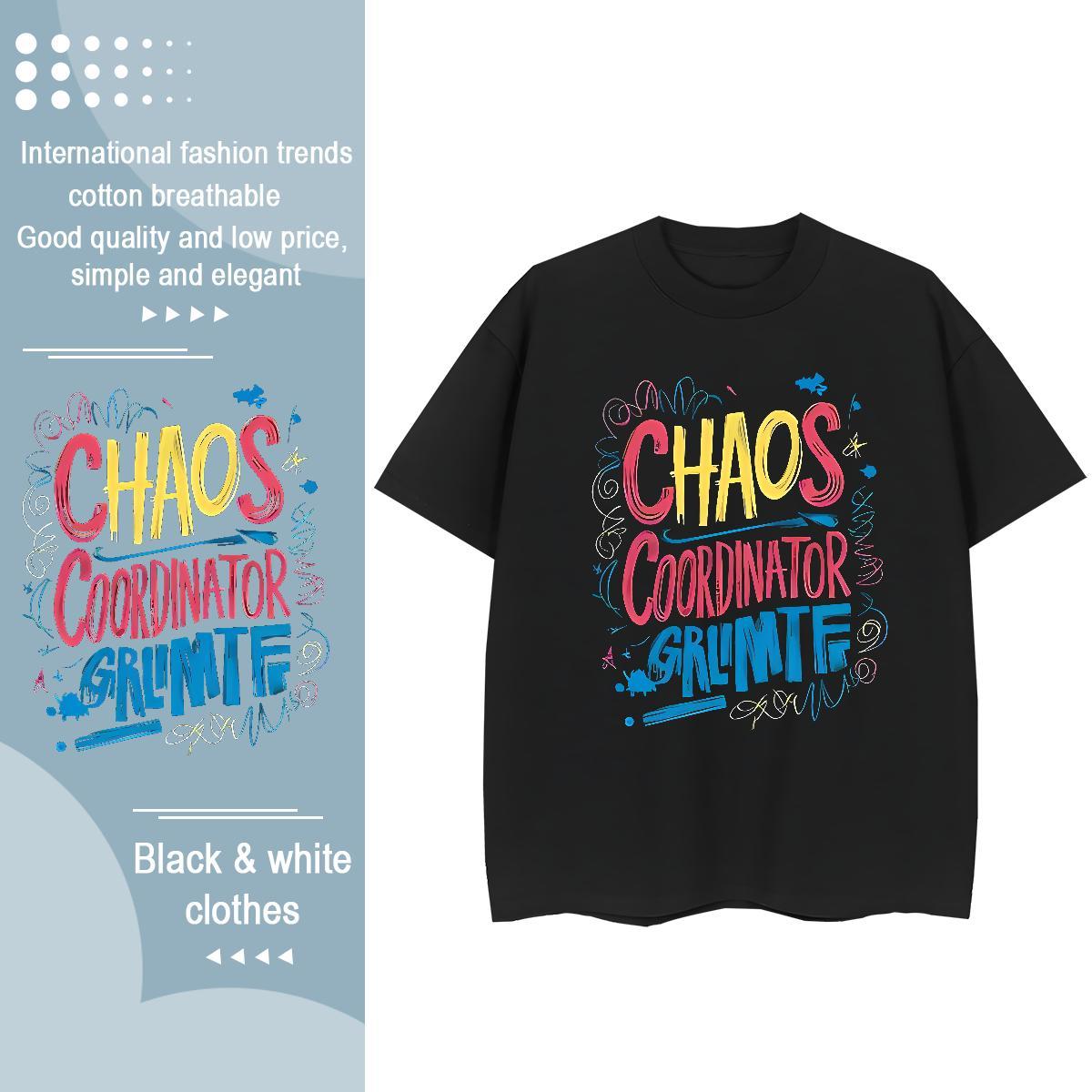 Female Couples T Shirts 230g Pure Cotton letter Home Outdoor T Shirt For Woman Crew Neck Plus Size Custom Tees Shirts